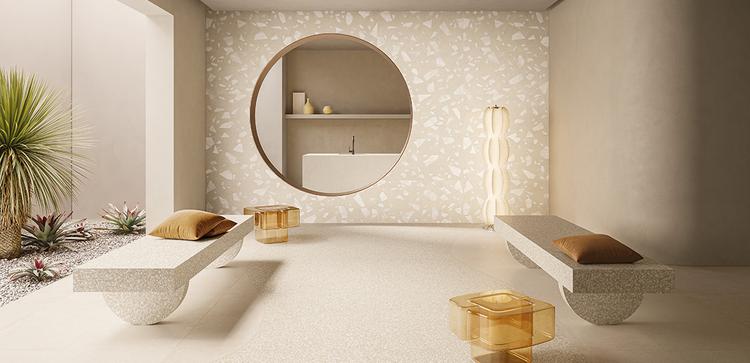 Essenza Frammenti | Emilceramica Porcelain Stoneware Emil Essenza Frammenti Stone Living-room Avorio Frammenti Venezia,avorio Frammenti Maxi | Emilceramica