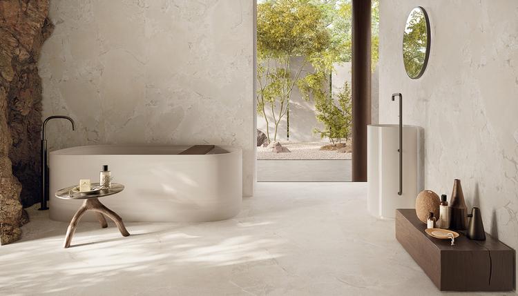 Unique Intensity | Emilceramica Grès Cérame Provenza Unique Intensity Stone Pierre Salle De Bain White Purestone,white Cobblestone Image Galerie | Emilceramica