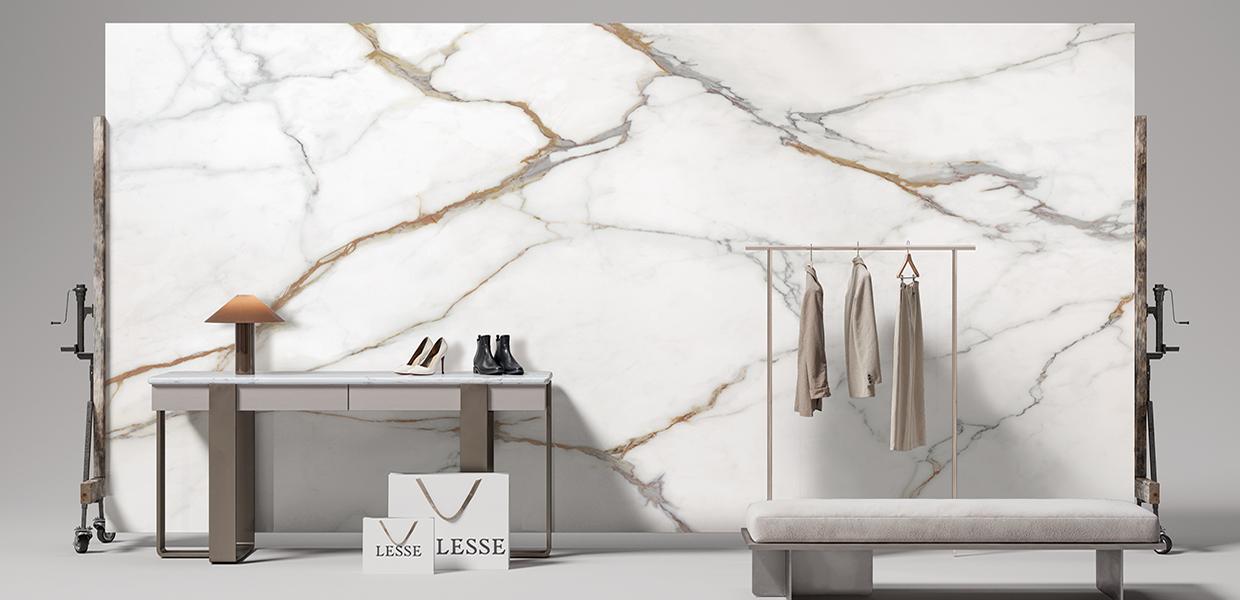 Porcelain Stoneware Level Level Marmi Marble Calacatta Oro | Emilceramica Porcelain Stoneware Level Level Marmi Marble Calacatta Oro | Emilceramica