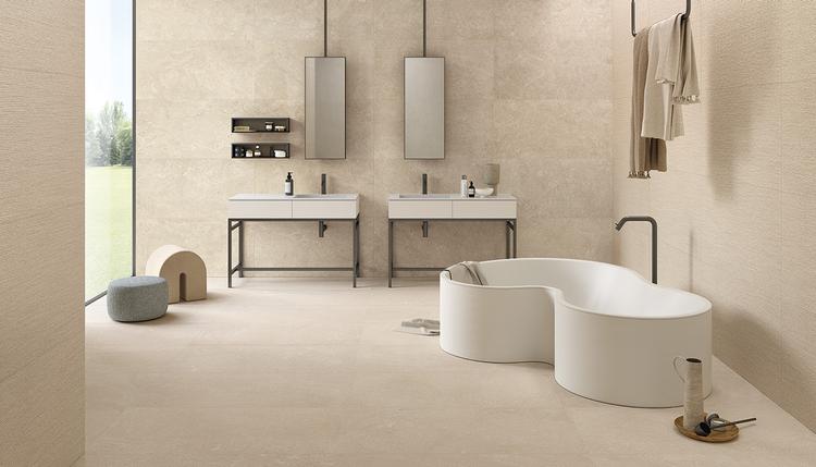 MaPierre | Emilceramica Gres Porcelánico Emil Mapierre Piedra Baño Beige Noble,beige Ancienne,beige Ligne Imagen Galería | Emilceramica
