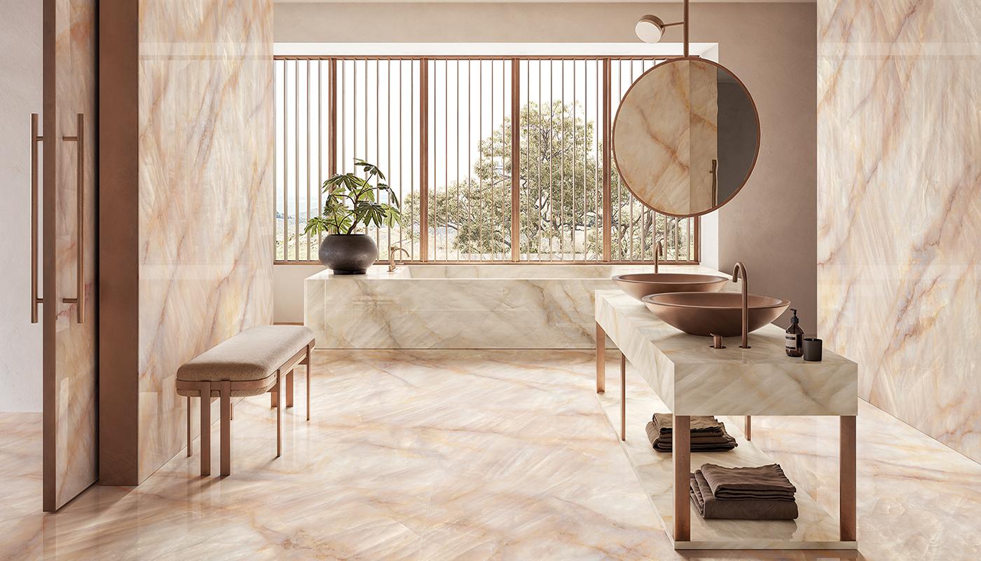Porcelain Stoneware Emil Tele Di Marmo Crystal Marble Bathroom Extra Ivory Extra,extra Pink Extra | Emilceramica Porcelain Stoneware Emil Tele Di Marmo Crystal Marble Bathroom Extra Ivory Extra,extra Pink Extra | Emilceramica