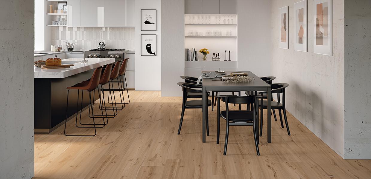Porcelain Stoneware Emil Millelegni Remake Wood Kitchen Olmo Dorato | Emilceramica Porcelain Stoneware Emil Millelegni Remake Wood Kitchen Olmo Dorato | Emilceramica