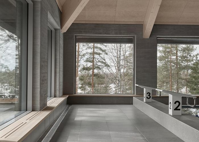 Ähtäri Swimming Pool: an oasis for relaxation, blending architecture and nature