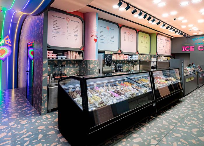 Surrounded by waffle crumbs