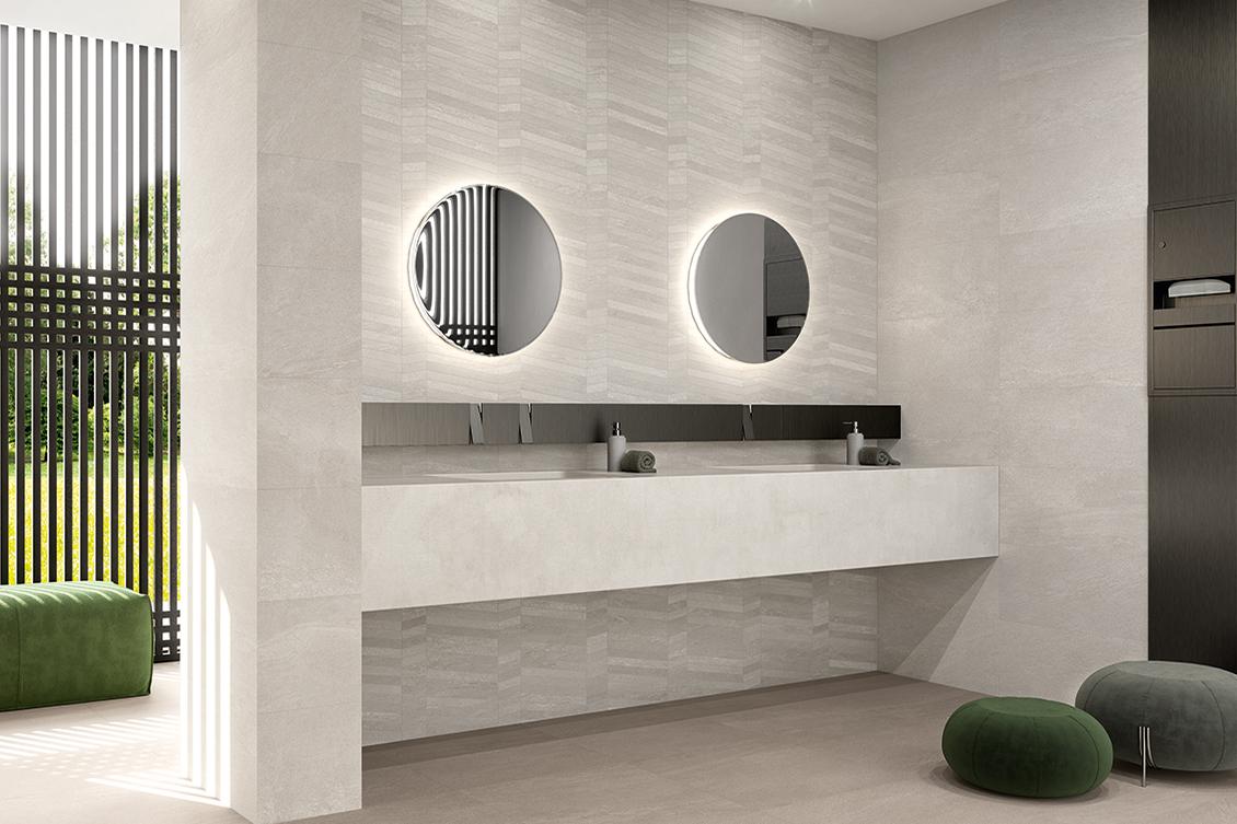 Stoneeffect floor tiles and how to use them