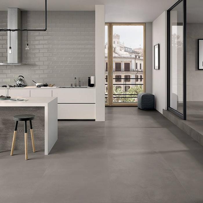Concrete-effect floors: tough, stylish stoneware tiles 22
