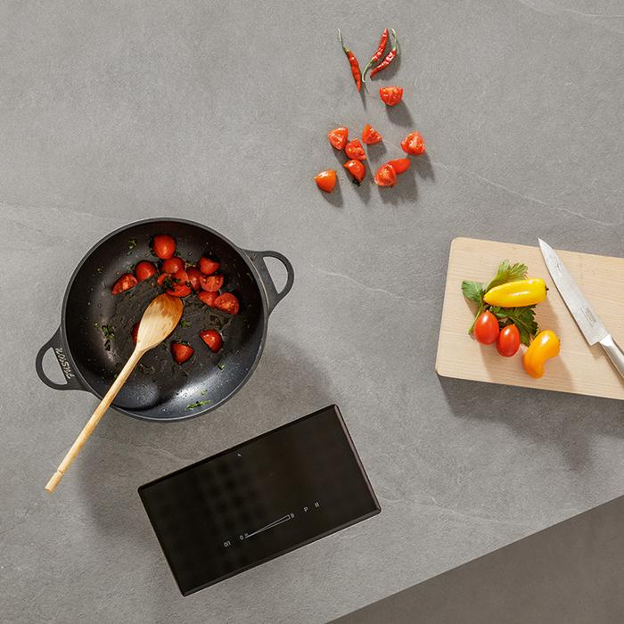 Invisible induction cooktop: the latest kitchen countertop trend 355