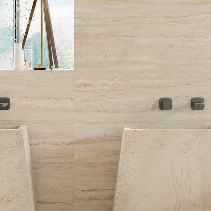Porcelain stoneware tiles for unique bathroom designs 262