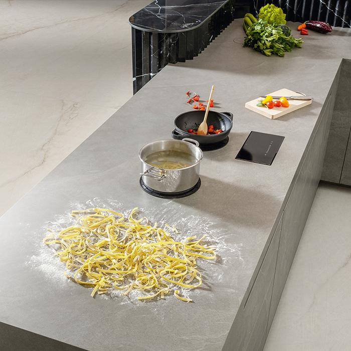 Invisible induction cooktop: the latest kitchen countertop trend 355
