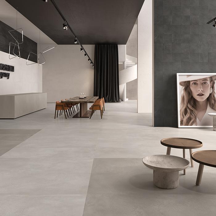Concrete-effect floors: tough, stylish stoneware tiles 22