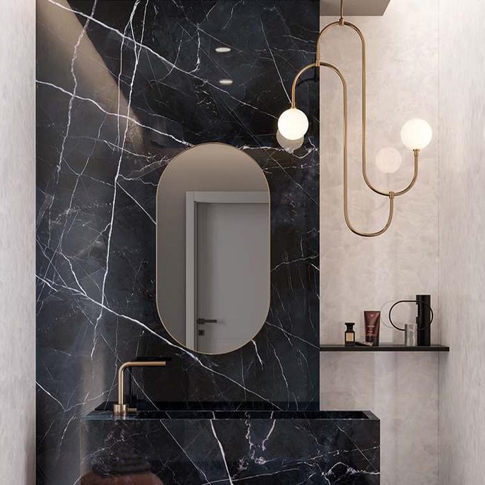 Black Marble effect bathroom tiles is the unconventional choice that brings a stunning result 13