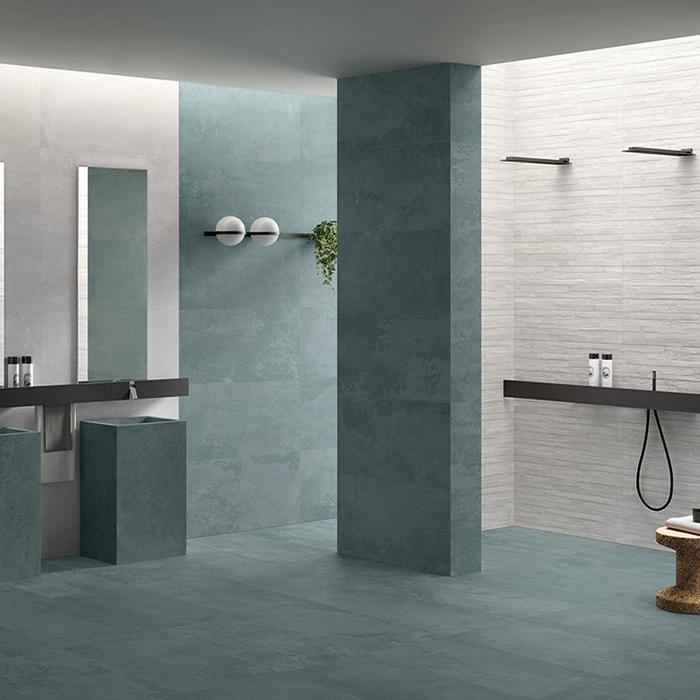 Porcelain stoneware tiles for unique bathroom designs 262
