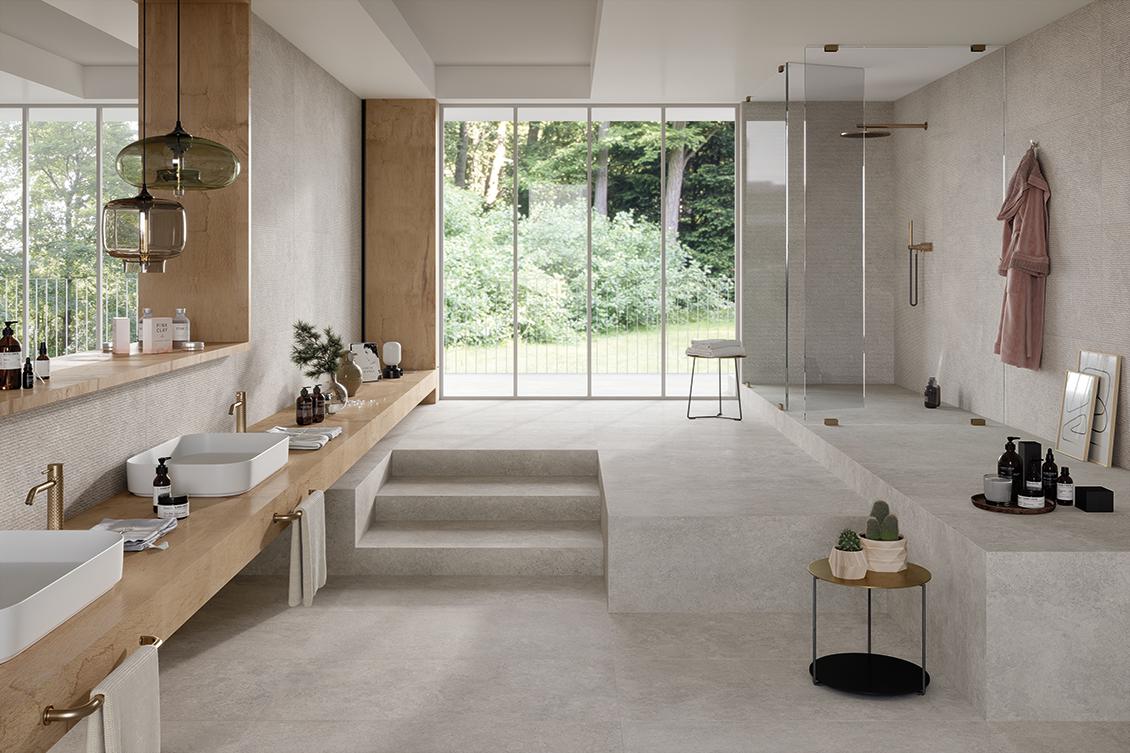 Stoneeffect floor tiles and how to use them