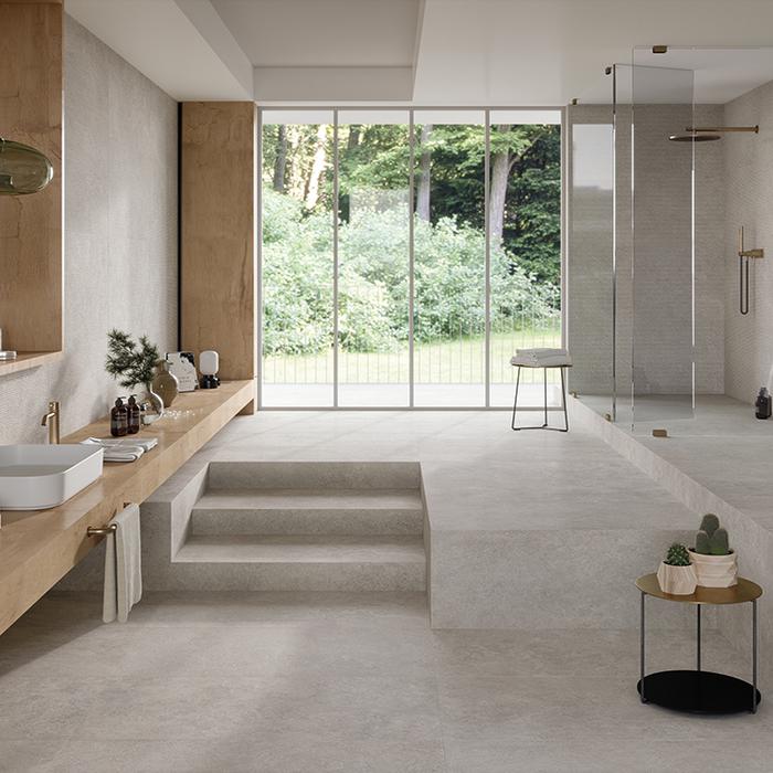 Stoneeffect floor tiles and how to use them