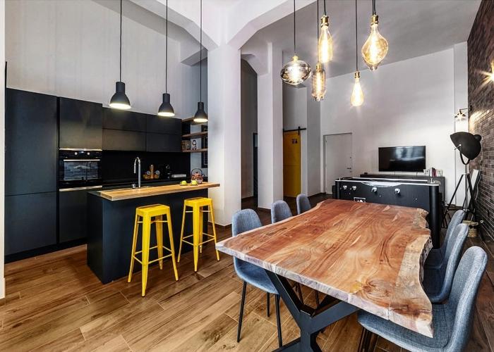 A loft with a touch of Italian style